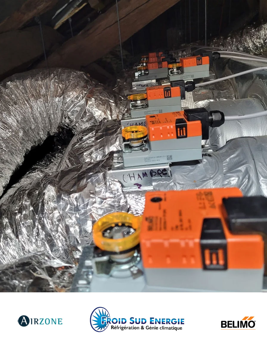 Installation d'une climatisation gainable a Montpellier par Froid sud energie