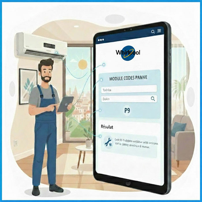 Codes panne climatisation Whirpool