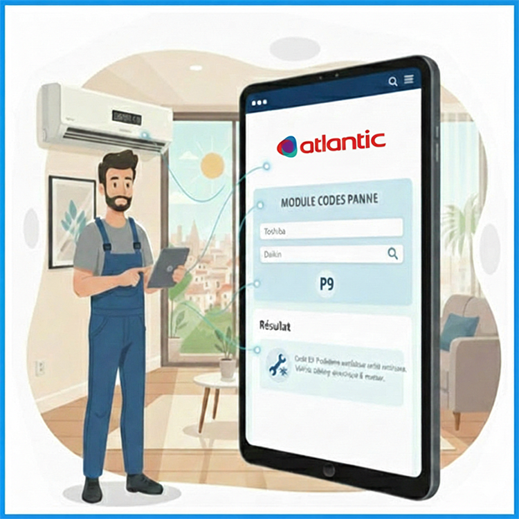 Codes panne climatisation et pompes a chaleur Atlantic-Fujitsu