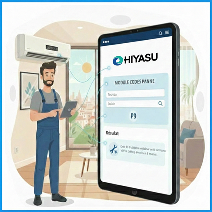 Codes panne climatisation Hiyasu