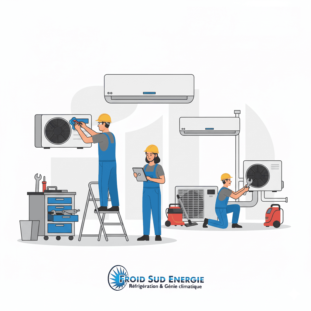Installation de climatisation