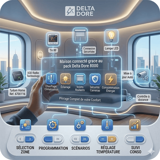 Maison connecté Delta Dore 8000
