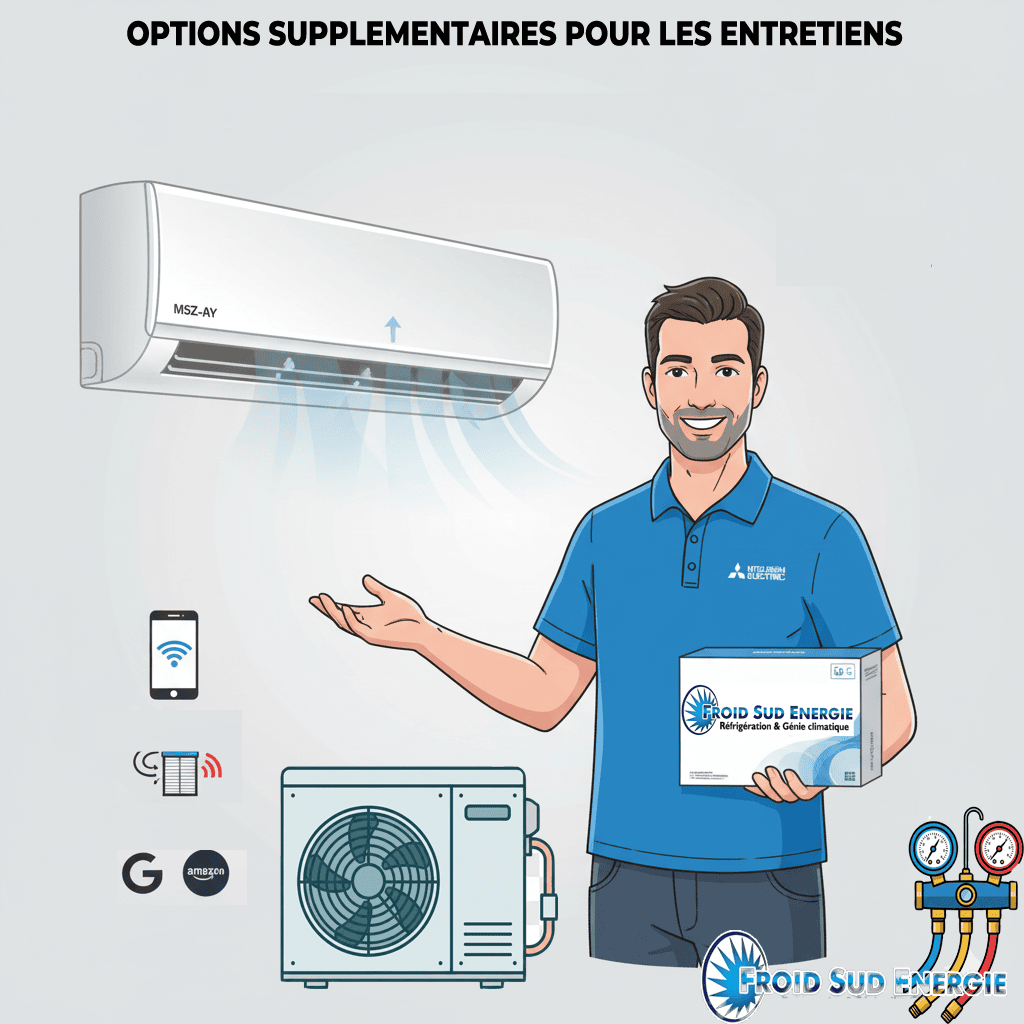 Options supplémentaires pour les entretiens de clim