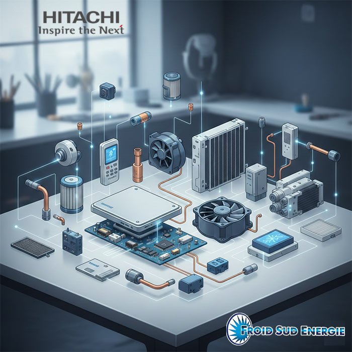 Pieces climatisation et pompes a chaleur Hitachi