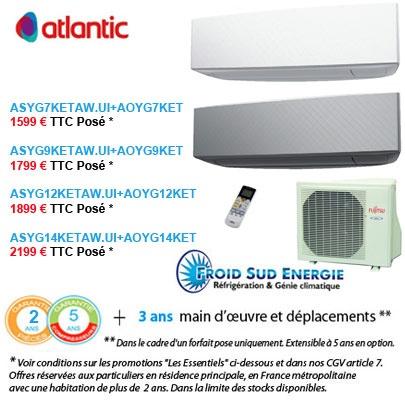 Climatisation Atlantic Takao Line confort plus