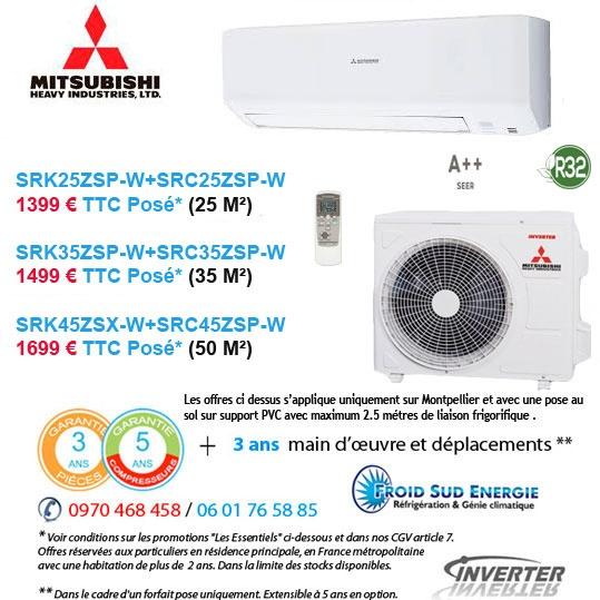 Climatiseurs Mitsubishi Heavy SRK ZSP Access