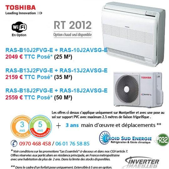 Climatiseurs monosplit Toshiba Console J2FVG
