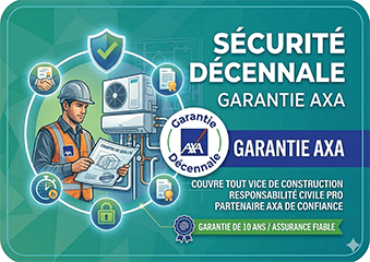 Travaux de climatisation couverts par la garantie décennale AXA assurance