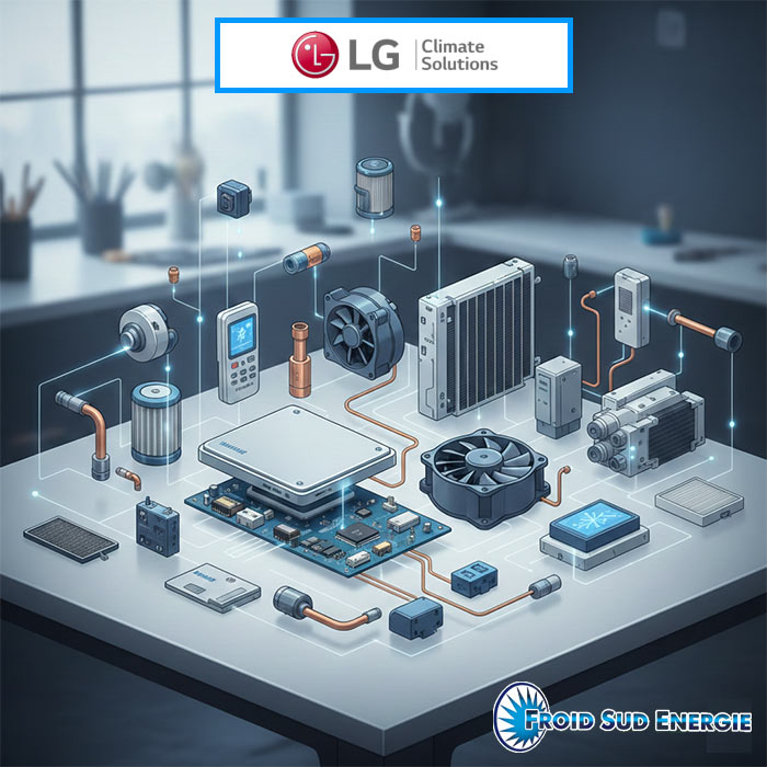 Pieces climatisation et pompes a chaleur LG