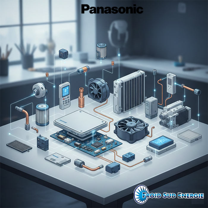 Pieces climatisation et pompes a chaleur Panasonic