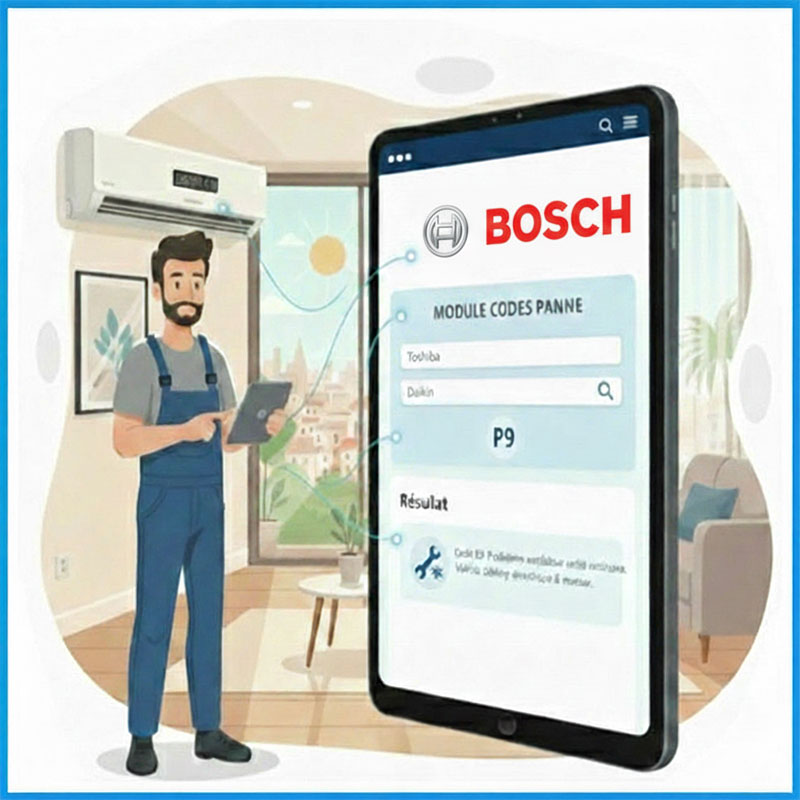Codes panne climatisation et pompes a chaleur Bosh